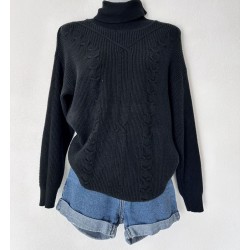 Pull col roulé