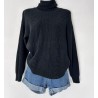 Pull col roulé
