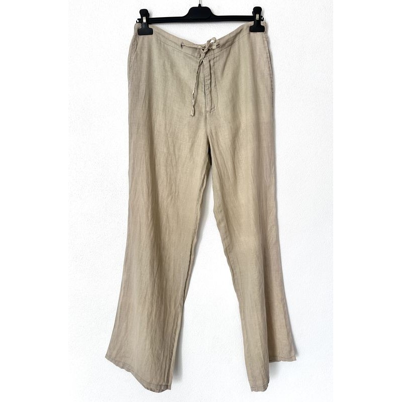 Pantalon en lin beige Pantalon en lin beige