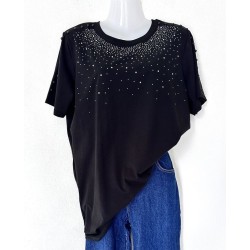 T-shirt long noir