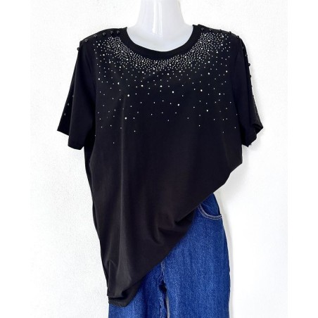 T-shirt long noir