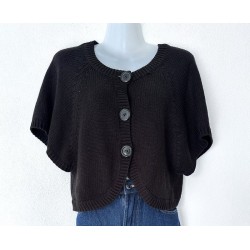 Gilet noir à manche courte