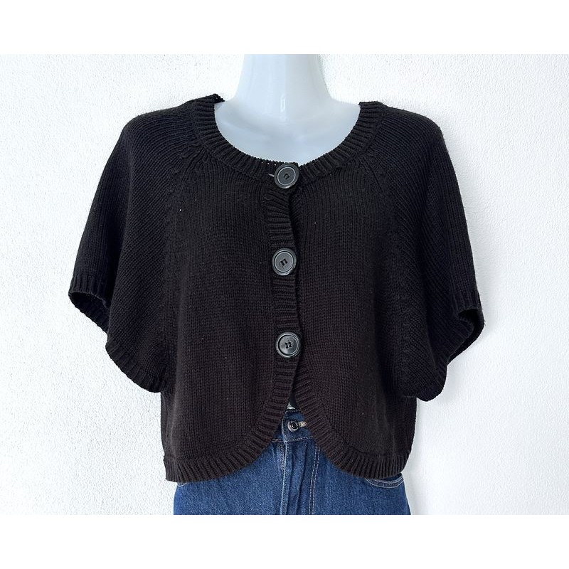 Gilet noir à manche courte