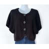 Gilet noir à manche courte