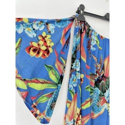 Haut bustier tropical