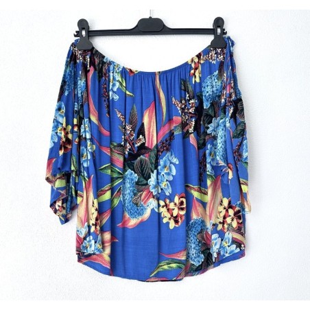 Haut bustier tropical