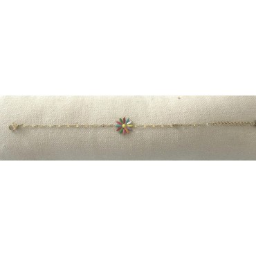 Bracelet à fleur en Acier inoxydable