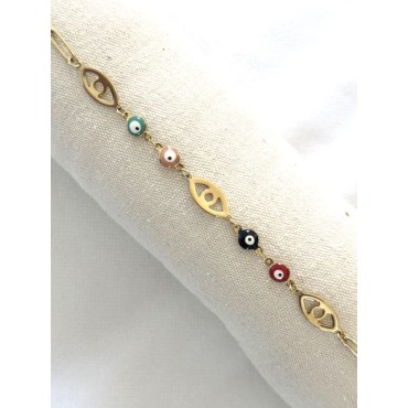 Bracelet avec oeil en Acier inoxydable