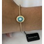 Bracelet jonc torsadé avec œil en Acier inoxydable