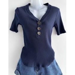 T-shirt côtelé extensible SALSA - Taille 36/38