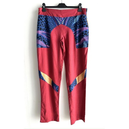 Pantalon en lin NEUF COULEUR D'AFRIQUE - Taille 46