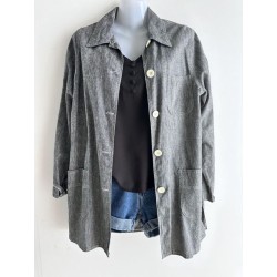 Veste en lin FEMME je vous aime - Taille 40