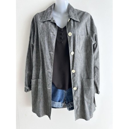 Veste en lin FEMME je vous aime - Taille 40